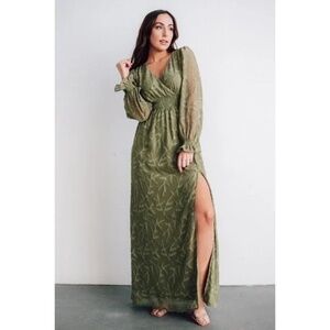 bcbgeneration faux wrap maxi dress Baltic Born Womens Meghan Velvet Wrap Maxi Dress | Champagne